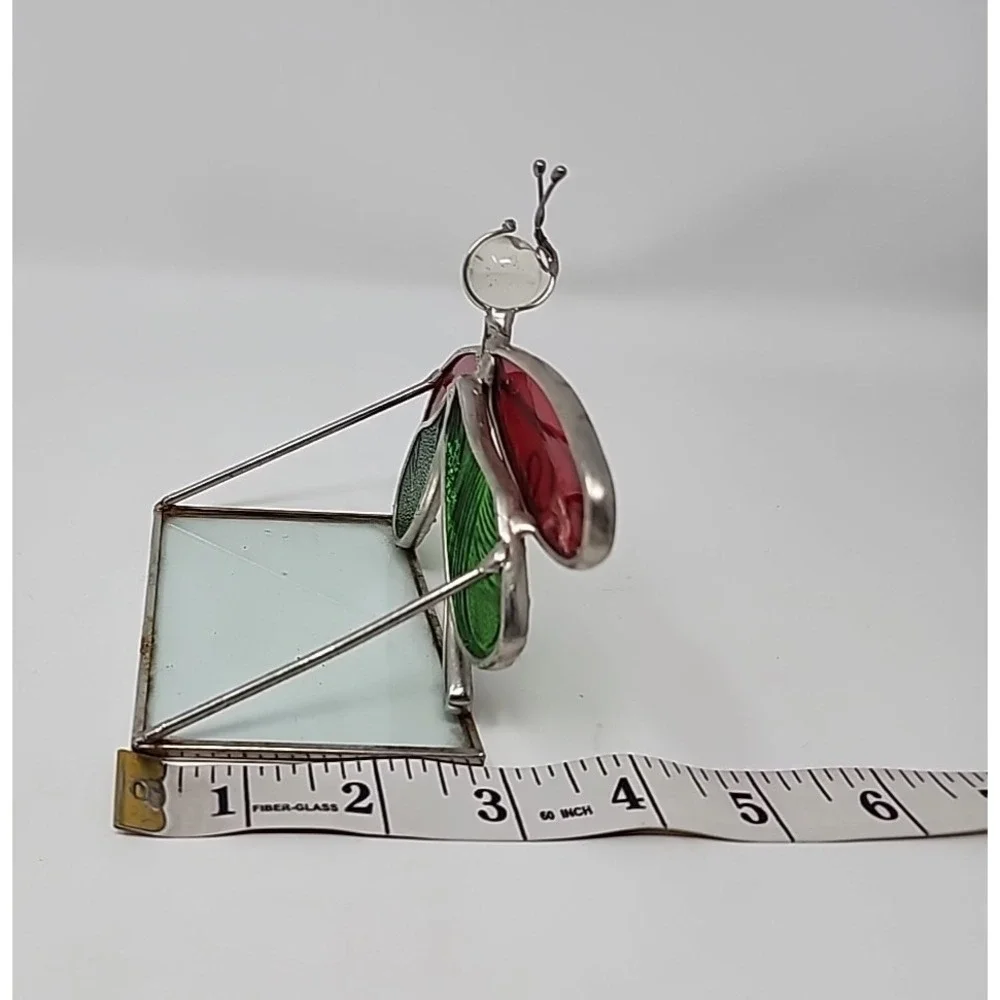 Pier 1 Imports Dragonfly Candle Holder Stained‎ Glass Votive or Tea Light
